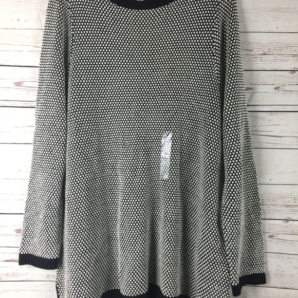 Charter Club Sweater Tunic Deep Black Combo - Picture 2 of 5